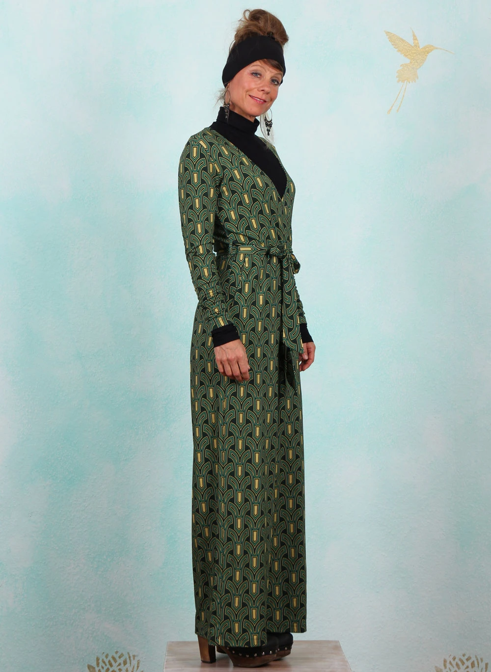 Jumpsuit, LAWI24103, black-green - Image 2