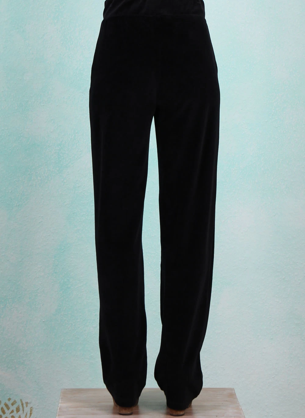 Velours-Hose, LAWI24123, black - Image 3