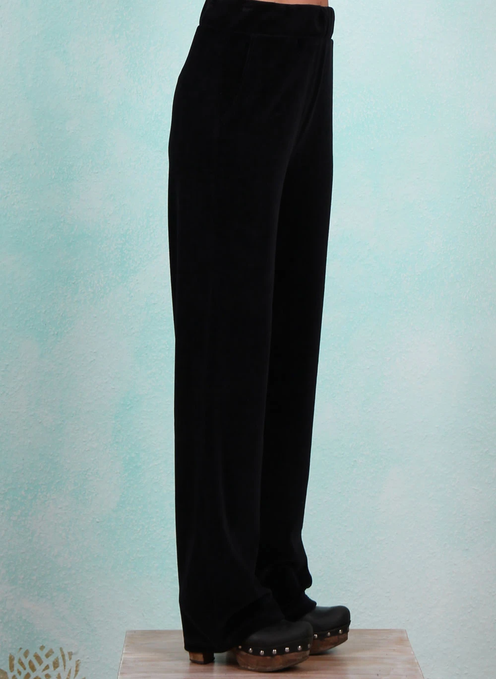 Velours-Hose, LAWI24123, black - Image 2