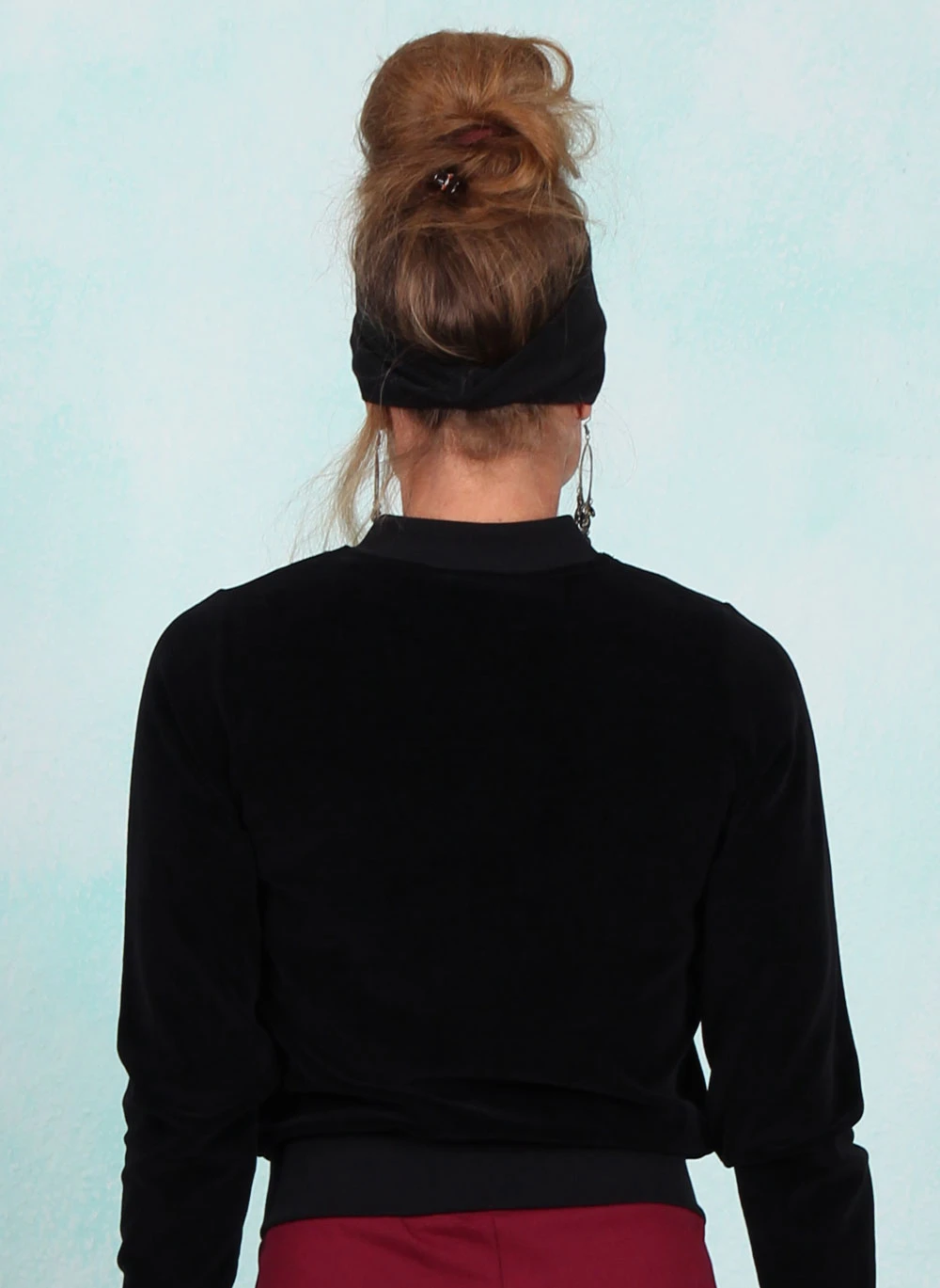Velours-Jacke, LAWI2439, black - Image 3