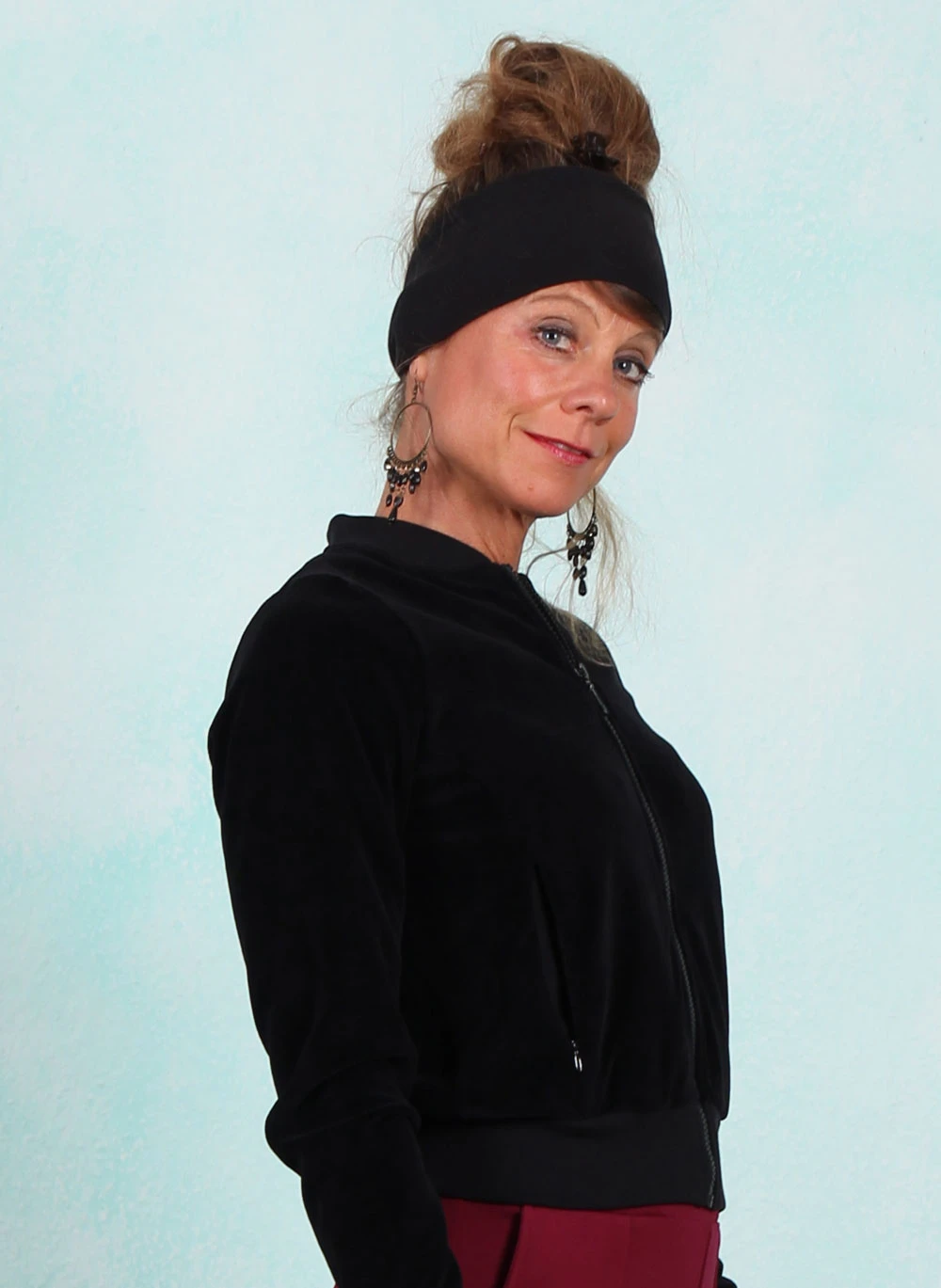 Velours-Jacke, LAWI2439, black - Image 2