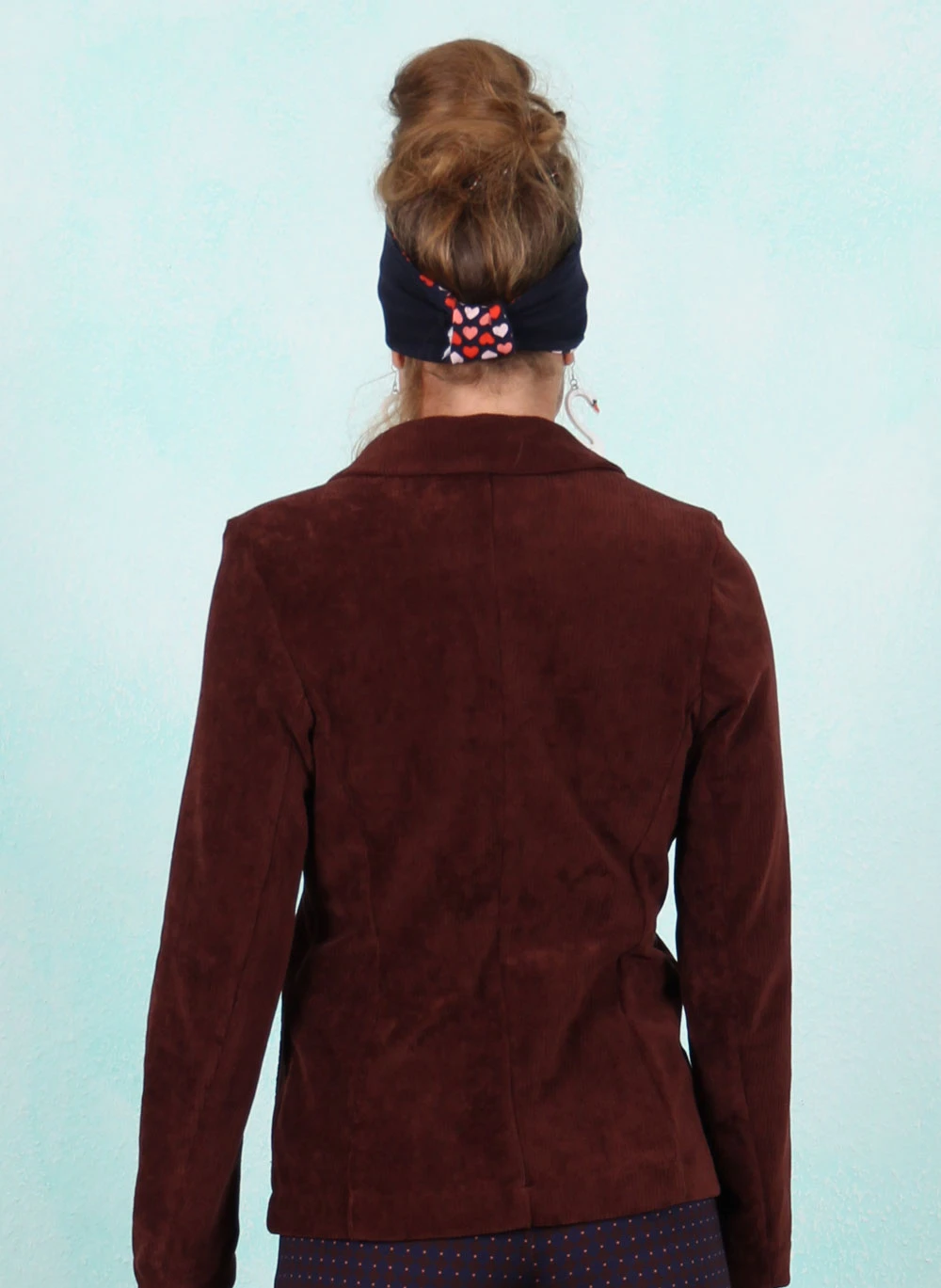 Rib-Velour-Blazer, LAWI25333, dark-brown - Image 2