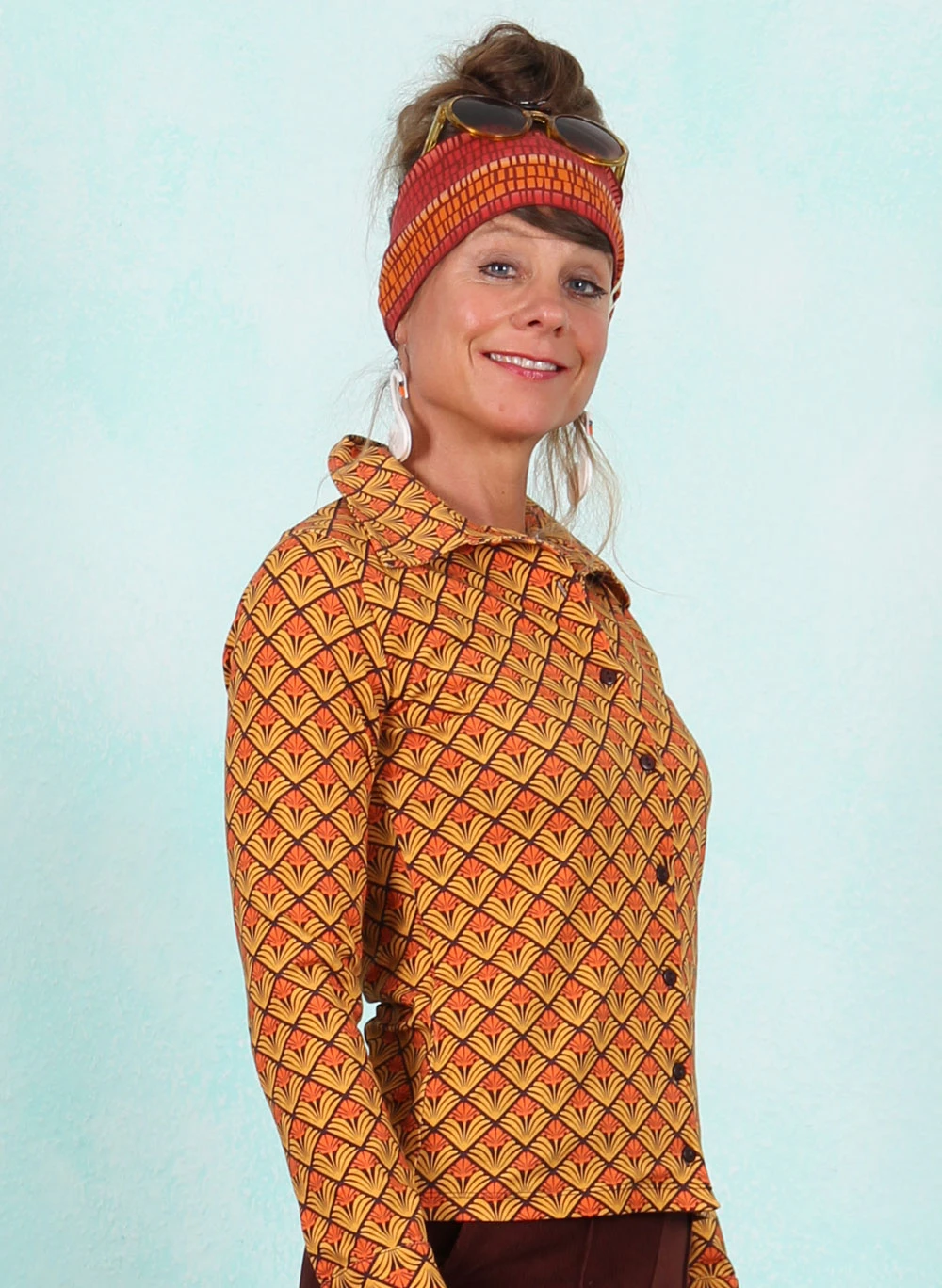 Bluse, LAWI25392, yellow-multi - Image 2