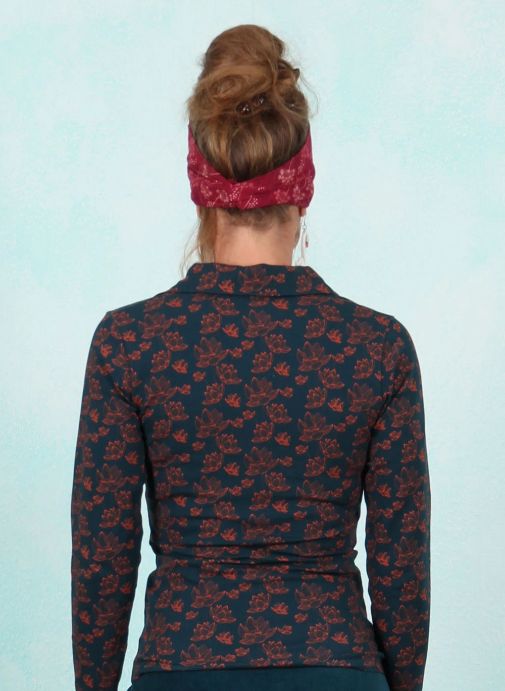 Shirt, LAWI25424, petrol-orange - Image 3