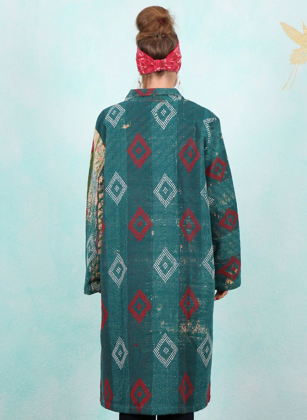 Mantel, LIS-644, turquoise-red - Image 3