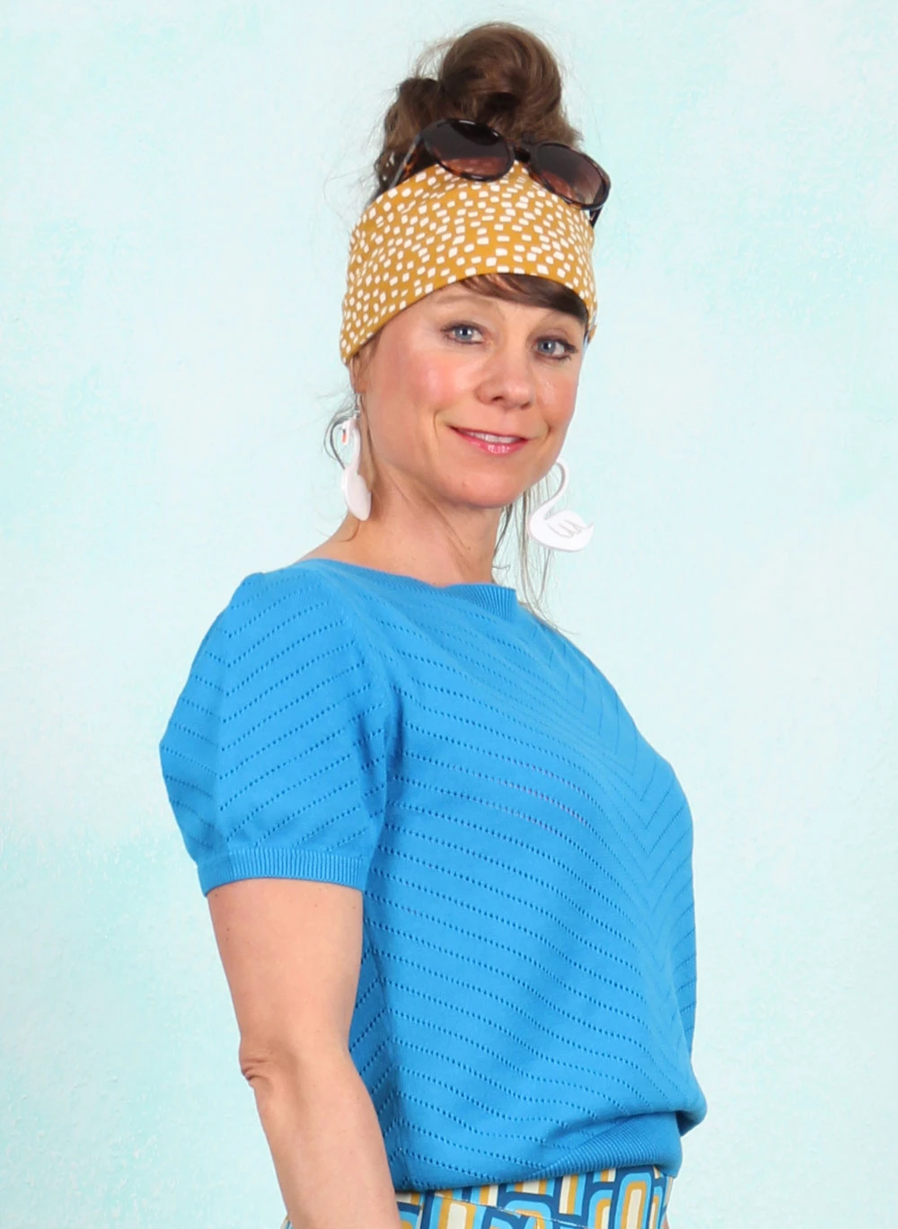 Pullover, SP25-003, blue - Image 2