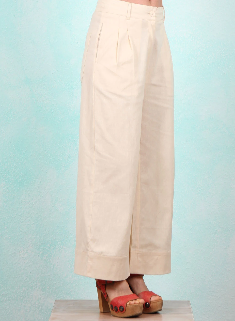 Hose, SP26-003, beige - Image 2