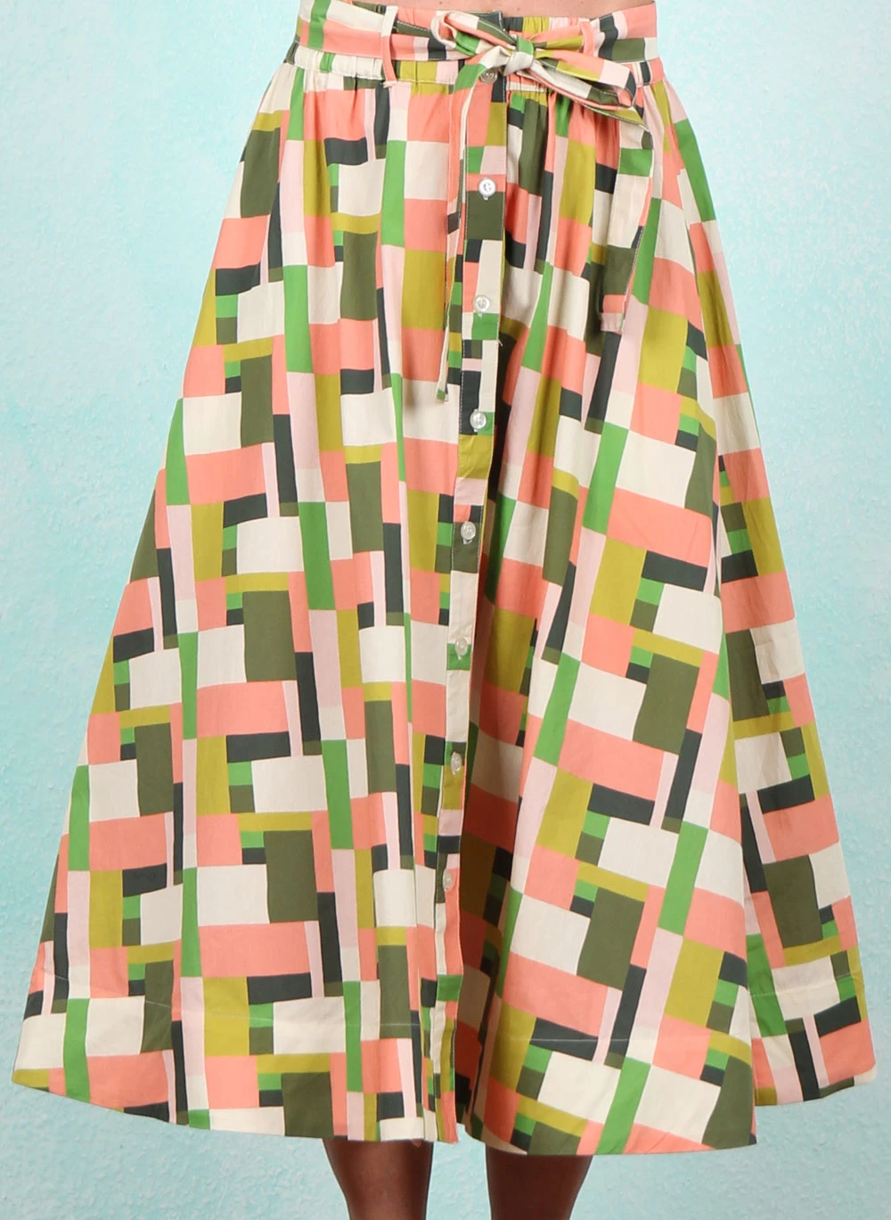 Rock, SP26-004, beige-rose-green - Image 1