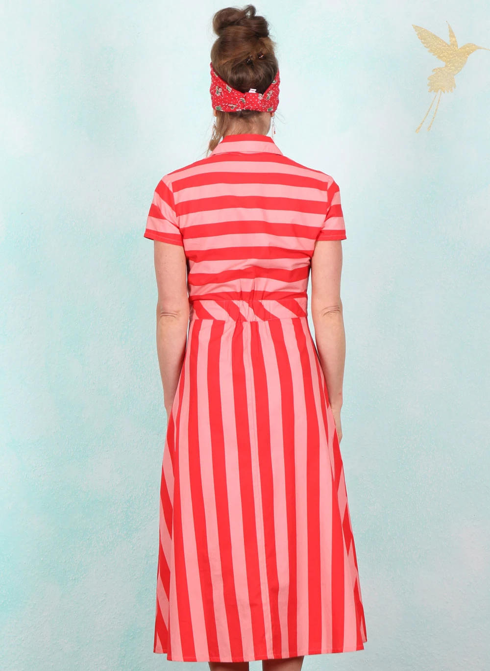 Kleid, SP26-012, pink-red - Image 3