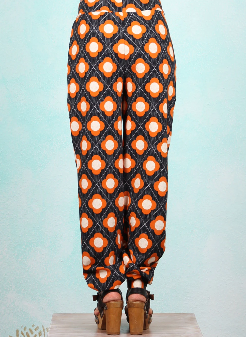 Hose, STR-PAN-75, black-orange - Image 3