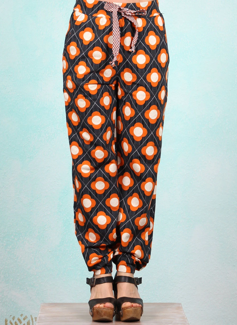 Hose, STR-PAN-75, black-orange - Image 1