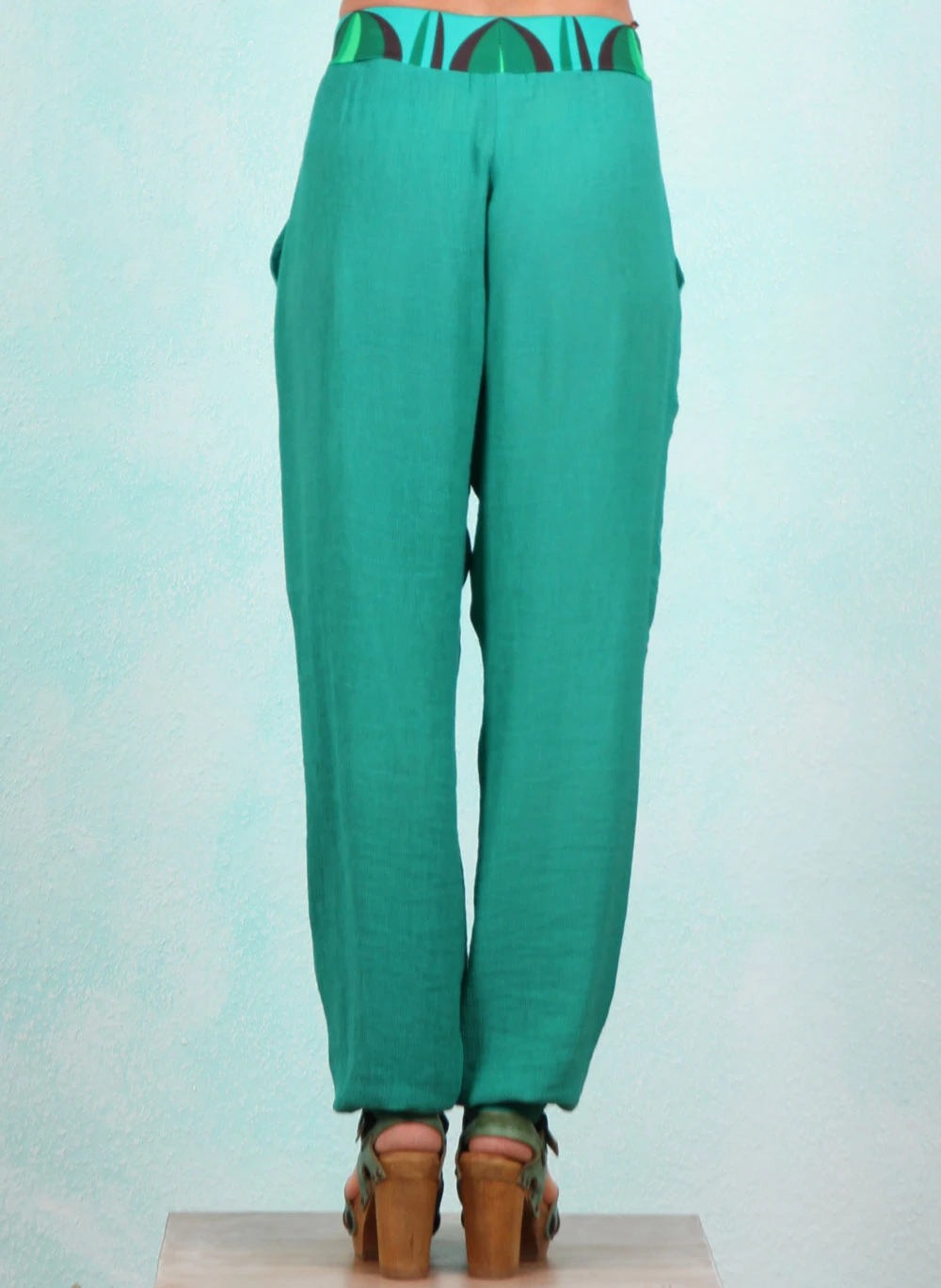 Hose, STR-PAN-77, turquoise - Image 3