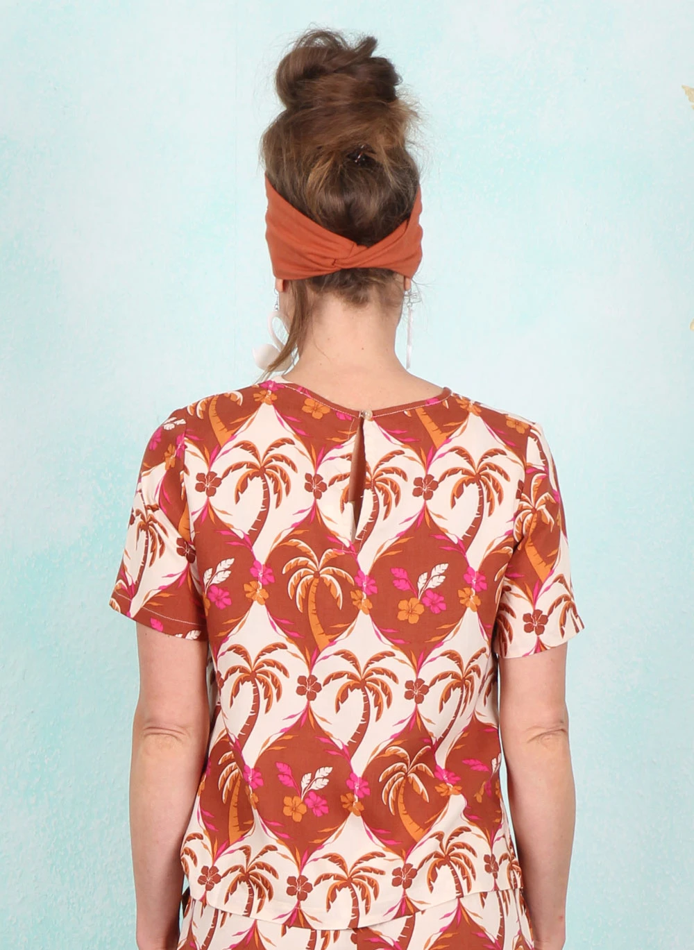 Shirt, T1055, brown-multi - Image 3