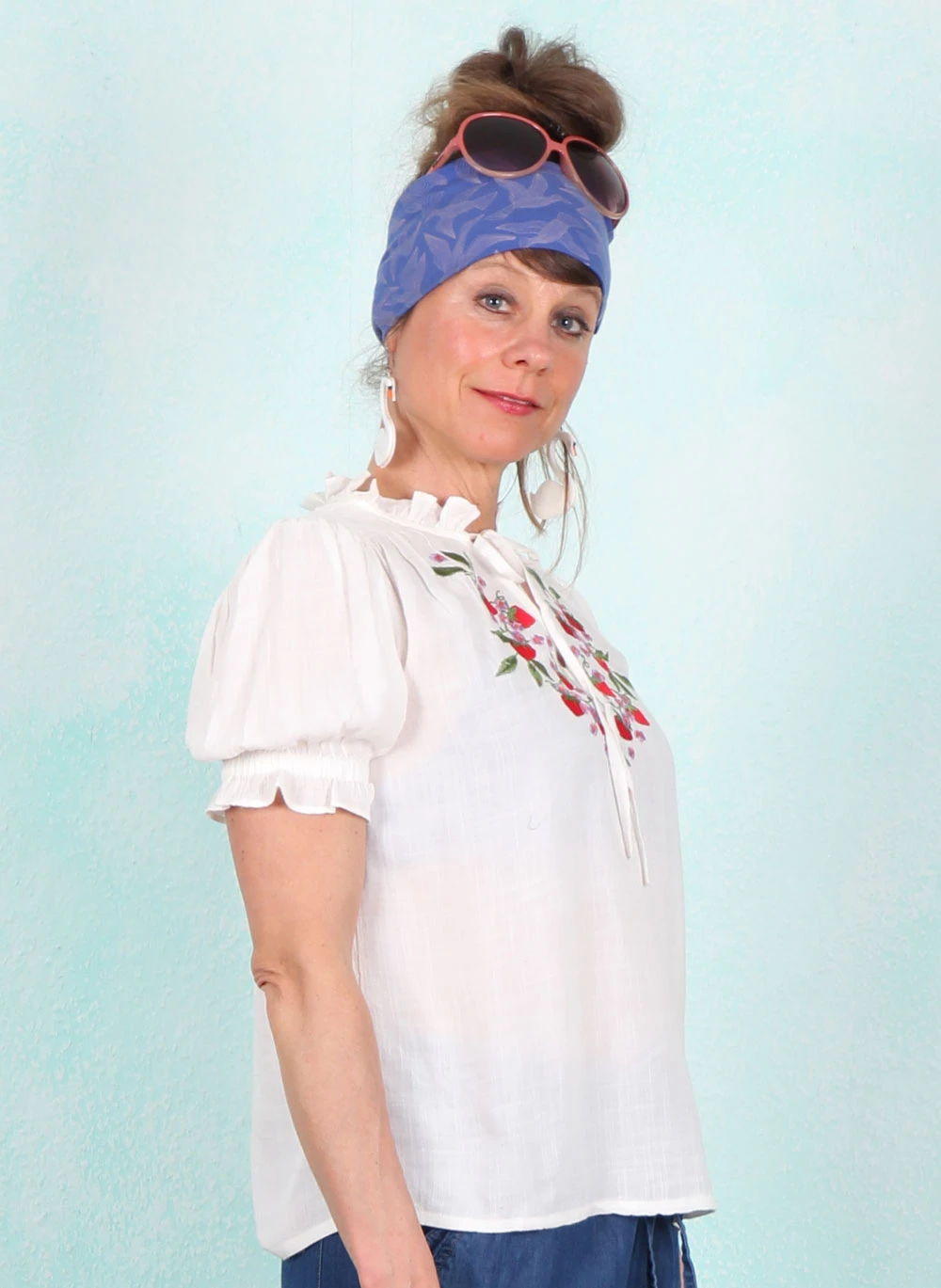 Bluse, T1063, offwhite - Image 2