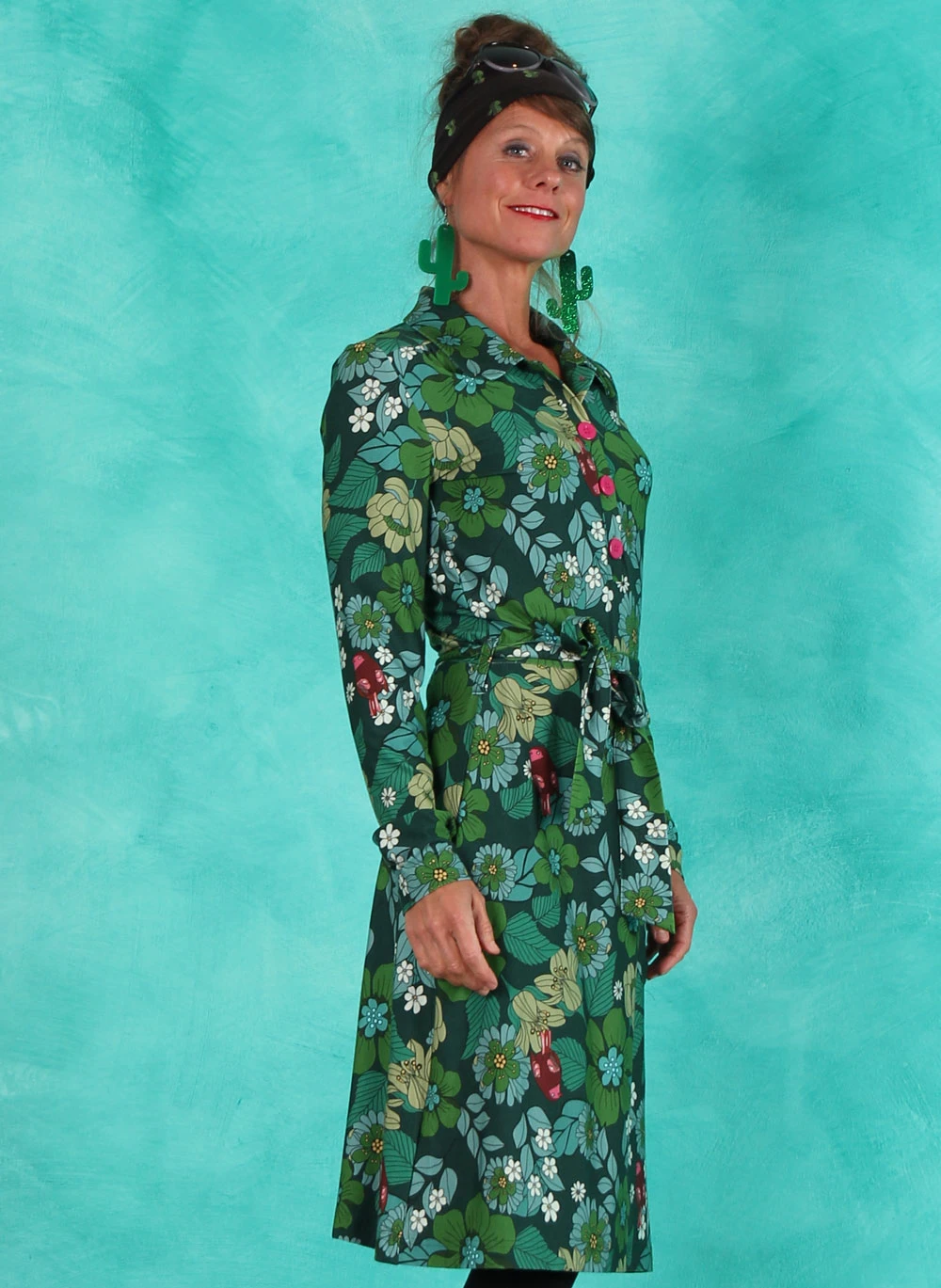 Kleid, TBP5958, green - Image 2