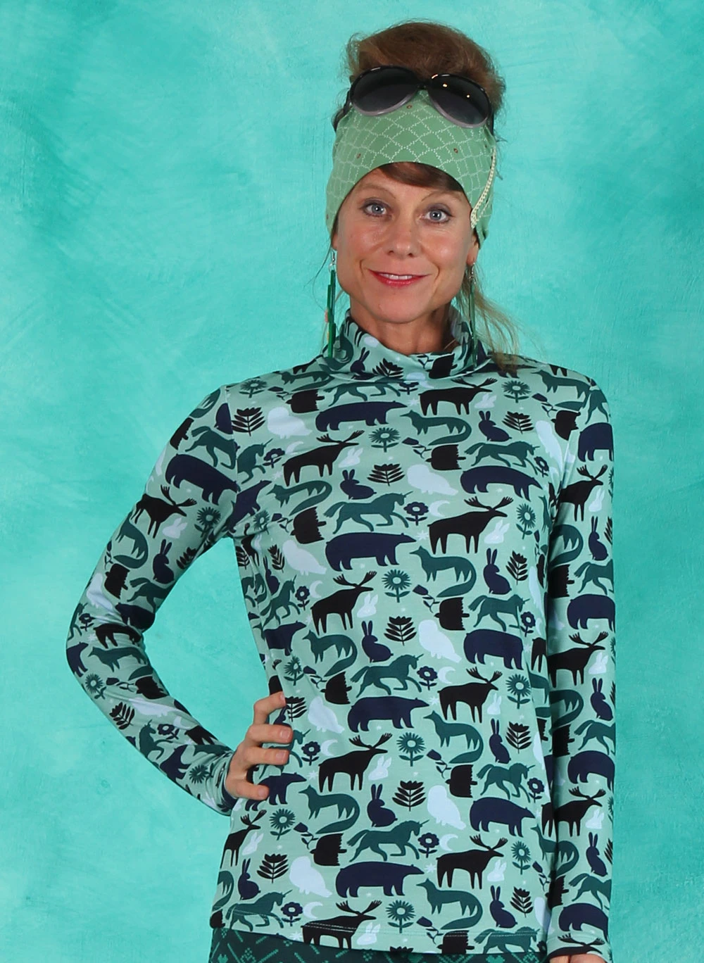 Shirt, WTG-AU23-16, green - Image 1