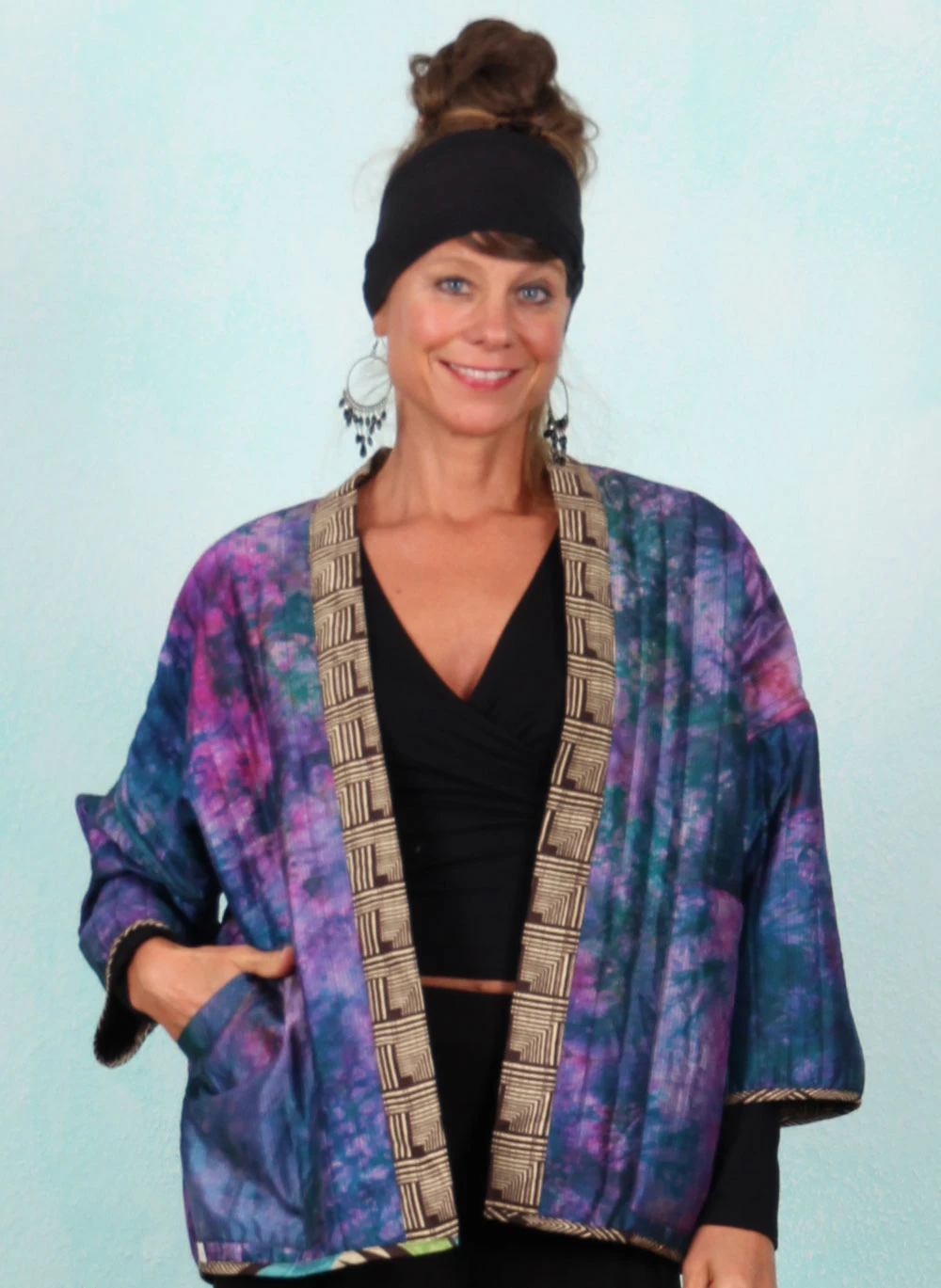 Wende-Jacke, byLi003, brown-multi - Image 4