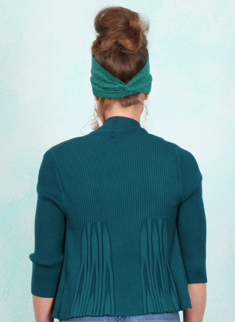 Cardigan, FC016-BRES-C36, petrol - Image 2
