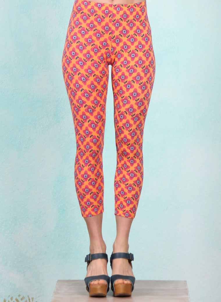 Leggins, Cropped Laune Legs, fragrant-flowers