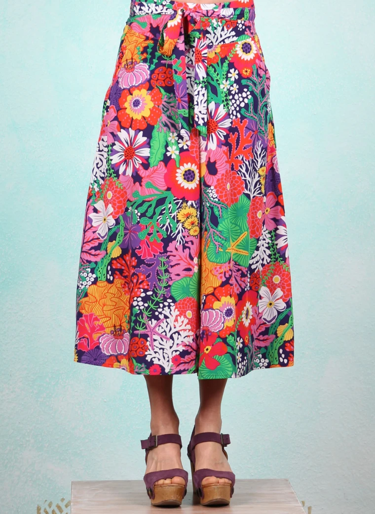 Hose, Flotte Culottes, coral-flower