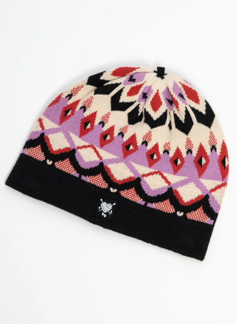 Mütze, Sweet Cheat, fair-isle-hat-black