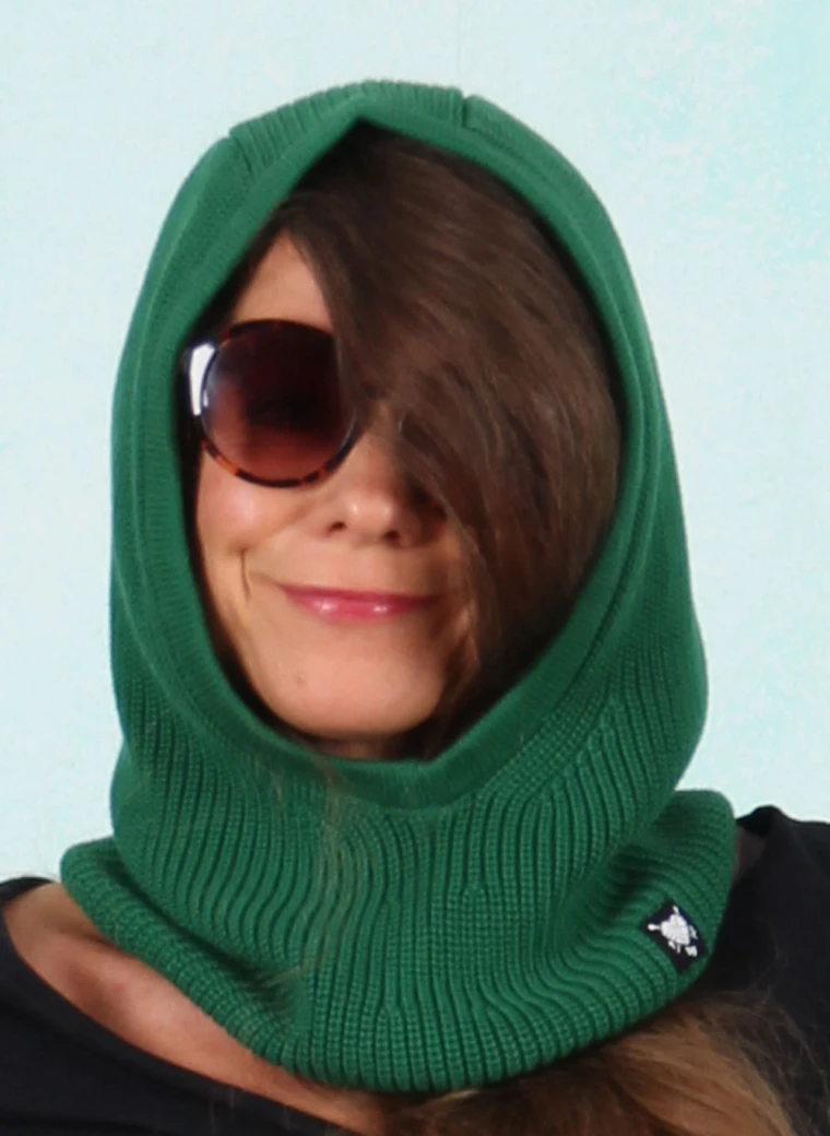 Mütze, Balaclava Loulou Clava, plain-green-braid