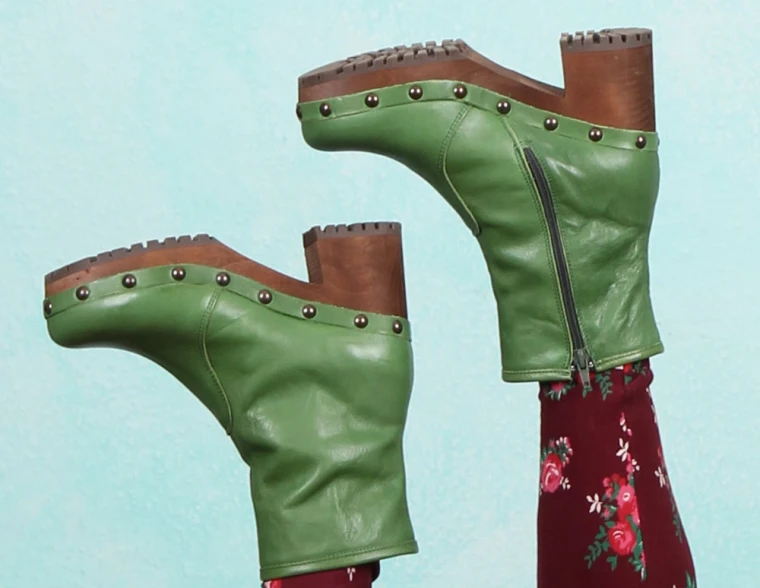 Schuhe, 1208-313, roma-green