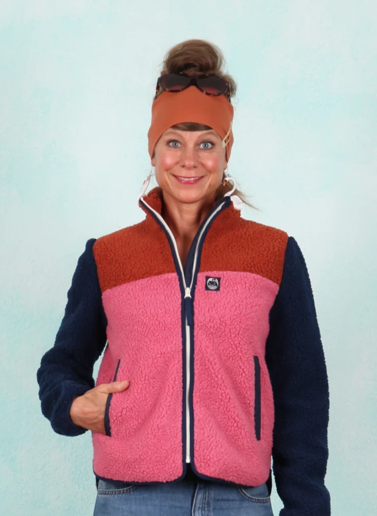 Fleece-Jacke, 12397-05806, pink-multi