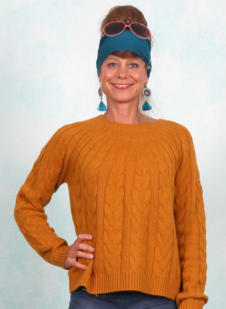 Pullover, 12500-3979, yellow