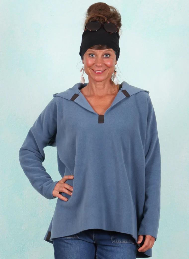 Fleece-Pullover, 1413-794, blue