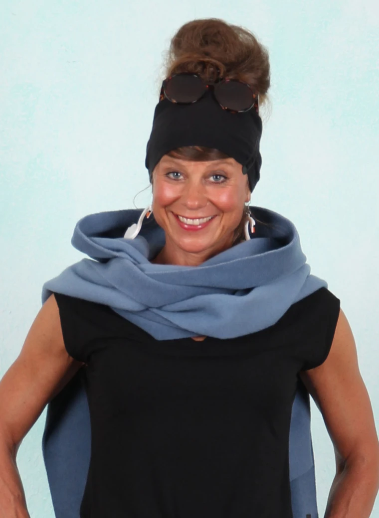Fleece-Schal, 4127-794, blue