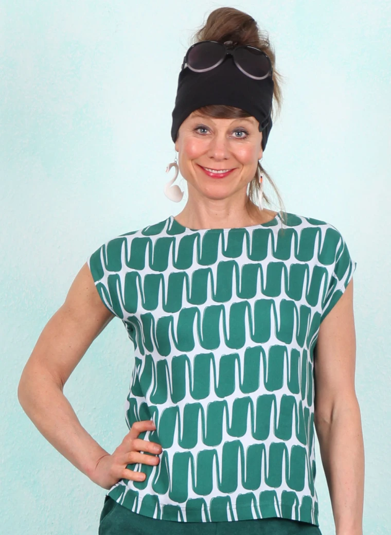 Top, 61244B, green