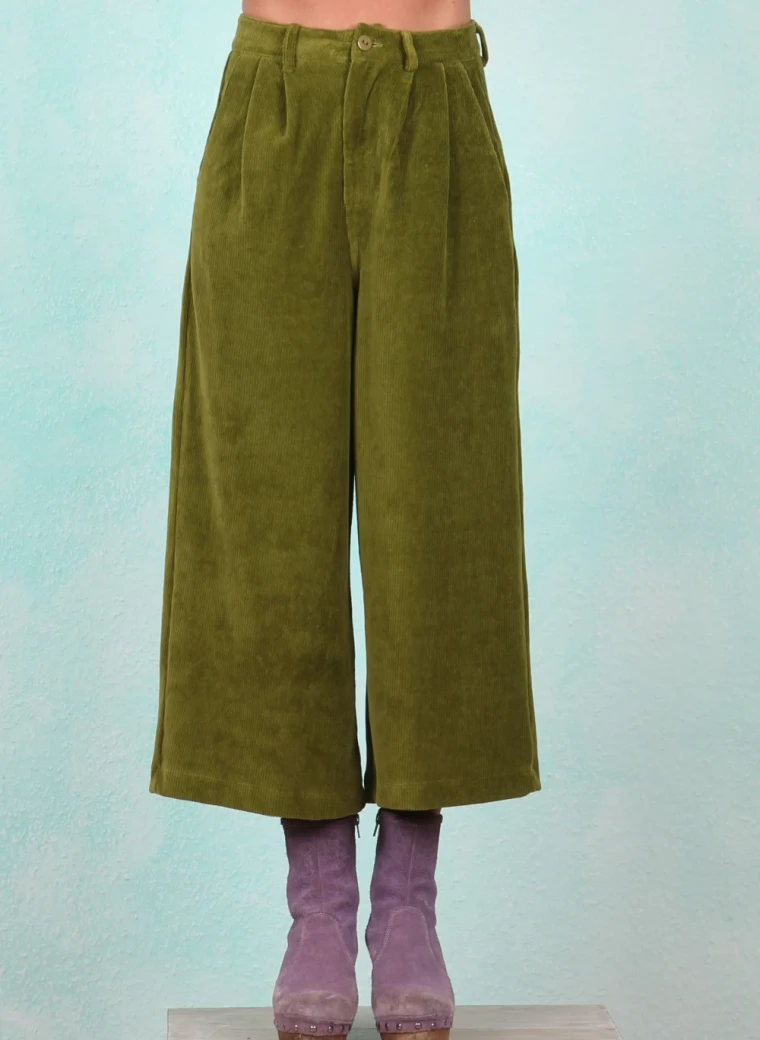 Cord-Velour-Hose, AW26324, green
