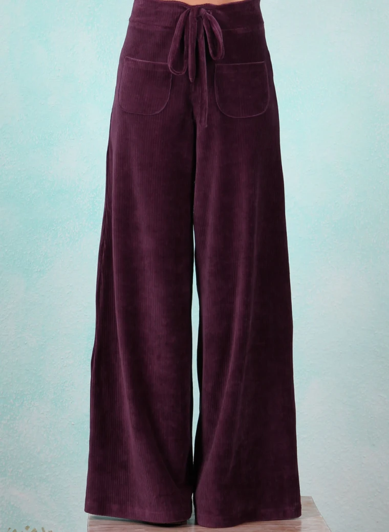 Samtcord-Hose ( fällt kleiner aus), HG015-RNK-B01, purple