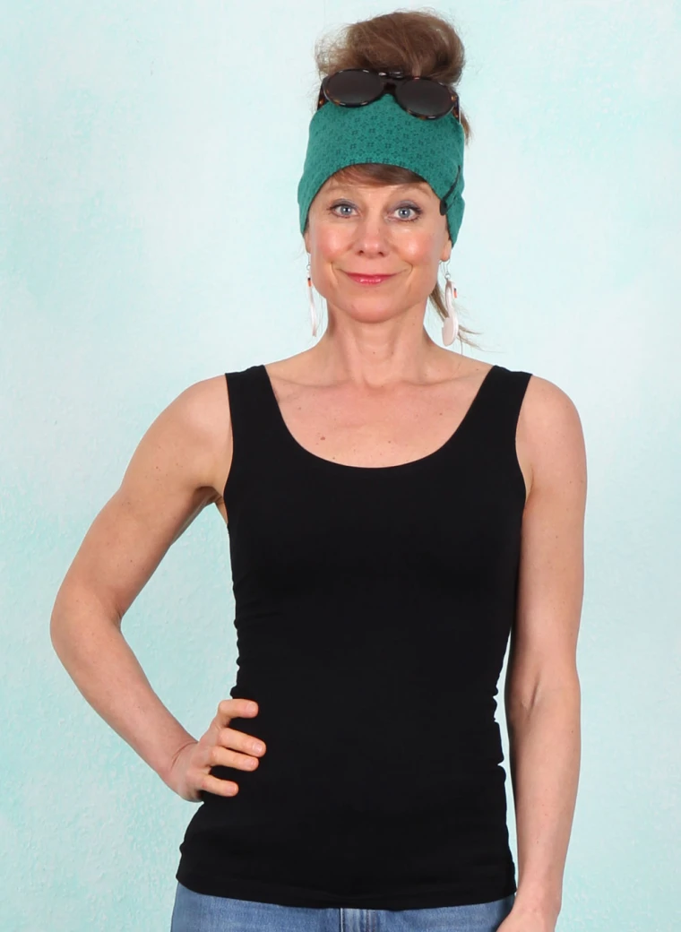 Top, HU055-BVS-W00, black