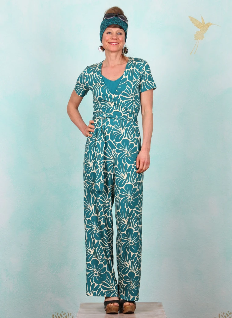 Jumpsuit, LASU25222, petrol-beige