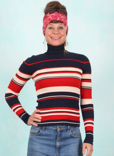 Pullover, Jazz & Chill Out, vintage-varsity-stripe