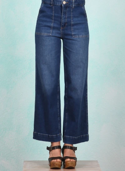 Hose, 10758-460, denim-blue