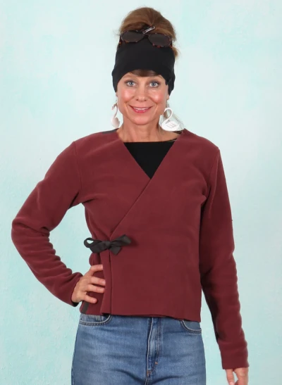 Fleece-Jacke, 1418-474, wine
