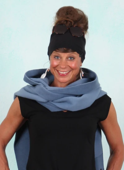 Fleece-Schal, 4127-794, blue