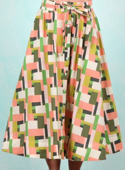 Rock, SP26-004, beige-rose-green
