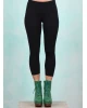 Leggins, Cropped Laune Legs, black-and-strong