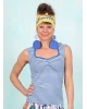 Top, Let Romance Rule, blue-viva-el-sol-stripe