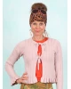 Cardigan, Marie-Antoinette, rose-blossom-knit
