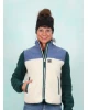 Fleece-Jacke, 12397-05792, beige-multi