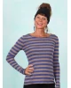 Shirt, 12675-1-463b, blue-light-brown-stripes