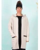 Fleece-Cardigan, 7118-831, beige
