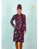 Kleid, AW26112, wine-multi