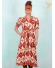 Kleid, D1439, brown-multi
