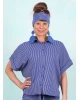 Bluse, LASU26194, blue